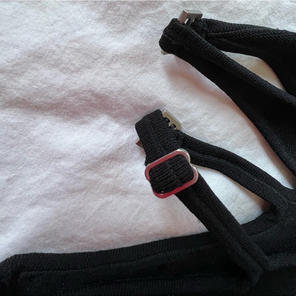 DION LEE BLACK VISCOSE MINI SKIRT - Picture 3 of 5